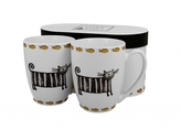 Porcelánový hrnek Classic cats 360 ml, sada 2 ks v dárkové krabičce