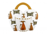 Porcelánový hrnek Classic cats 460 ml v papírovém košíku