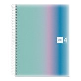 Miquelrius poznámkový blok Aurora Santorini, A4, 120 listů, PP, linkovaný