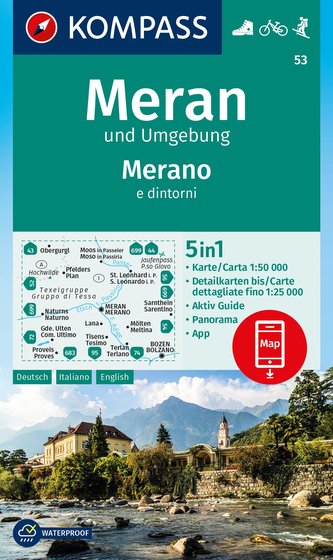 KOMPASS Wanderkarte 53 Meran und Umgebung / Merano e dintorni 1:50.000