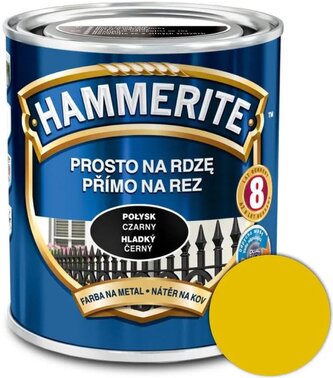 Hammerite Přímo na rez hladký 0,7l Žlutý