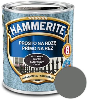 Hammerite Přímo na rez kladívkový 2,5l Šedý