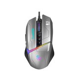 A4tech Bloody W60 Max Activated, podsvícená herní myš, 12000 DPI, USB, ocelově šedá