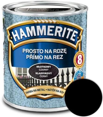Hammerite Přímo na rez kladívkový 2,5l Černý Hammerite Přímo na rez kladívkový 2,5l Černý