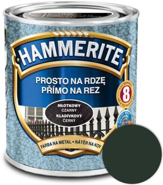Hammerite Přímo na rez kladívkový 0,7l Tmavě zelený