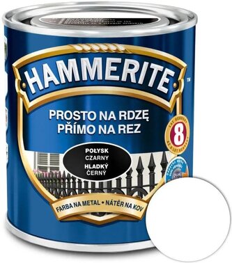 Hammerite Přímo na rez hladký 0,7l Bílý Hammerite Přímo na rez hladký 0,7l Bílý