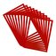 tarifold Magneto PRO otevřený rámeček A4, A4, PVC, červený, 10 ks