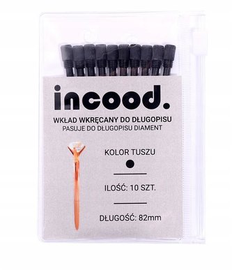 Wkład do długopisu diament czarny (10szt)