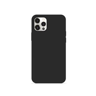 EPICO Silikonový kryt na iPhone 12/12 Pro s podporou uchycení MagSafe - černý