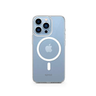 EPICO Hero kryt pro iPhone 13 s podporou uchycení MagSafe - transparentní