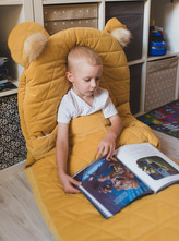 Kinder Hop Spací pytel Dream Catcher Triangles Mustard 170x75