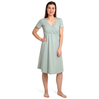 Moniel košilka/šaty kojící Dots mintová M