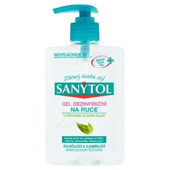 Sanytol Dezinfekční gel na ruce se zeleným čajem Dezinfekční gel na ruce se zeleným čajem - Objem 250 ml unisex