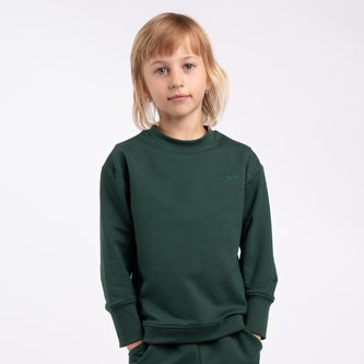 Moniel Dětská rostoucí mikina Basic Dark Green 50/56 cm