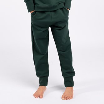 Moniel Dětské rostoucí tepláky Basic Dark Green 50/56 cm