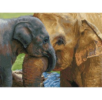 DIAMOND DOTZ Sloni s rámem