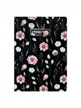 Tečkovaný sešit MINIMEE A5 - Tmavé květiny