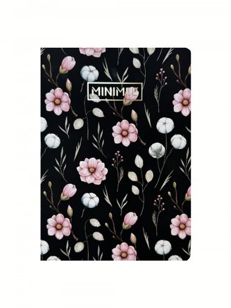 Tečkovaný sešit MINIMEE A5 - Tmavé květiny