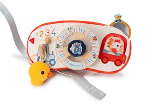 Lilliputiens - textilní panel s volantem - farmářské auto