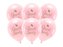 Balony Eco Chrzest Święty rumiany różowy 33cm 6szt