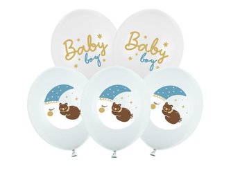 Balony Strong Pastel Baby boy 30cm 6szt mix