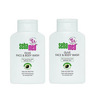 Sebamed Mycí emulze s olivovým olejem na obličej a tělo Classic (Olive Face & Body Wash) 2 x 200 ml woman