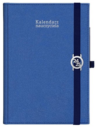 Kalendarz naucz. 2024/2025 B5 tyg Kraft czerwony