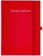 Kalendarz akademicki A5 tyg Cross z gumką czerwony
