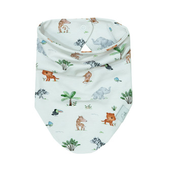 Šátek na krk bavlna Safari; Barva: bílá; Velikost: 0 - 3 roky