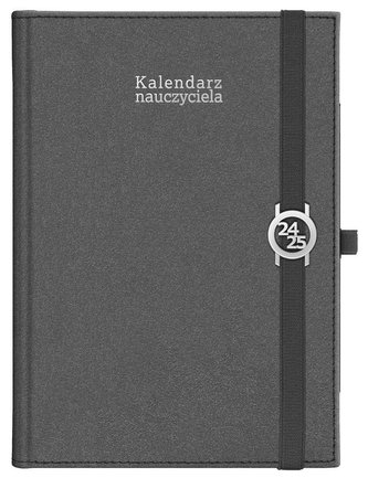 Kalendarz naucz. 2024/2025 B5 tyg Kraft czarny