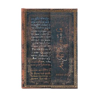 18-Monatskalender 2025 Michelangelo, Handschrift, Mini, Horizontal