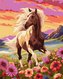 Malowanie po numerach - Pełen gracji koń 40x50cm