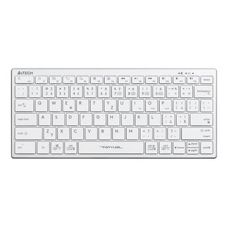 A4tech FBX51C, bezdrátová kancelářská nízkoprofilová klávesnice, CZ, bílá
