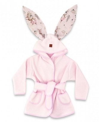 Dětský termožupan s oušky Little Balerina - růžová; 80-98 (9-36m)