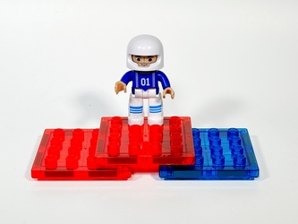 MAGBUILDER MAGPLUS Čtverce magnetické 7,5 x 7,5 cm na Lego Duplo, 18 ks