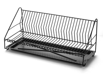 SUŠÁK NA JEDNOPLÁŠŤOVÉ HRNCE 60 S PODŠÁLKEM ČERNÝ -MET