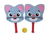 Zestaw rakietek piankowych Kot z piłeczką
