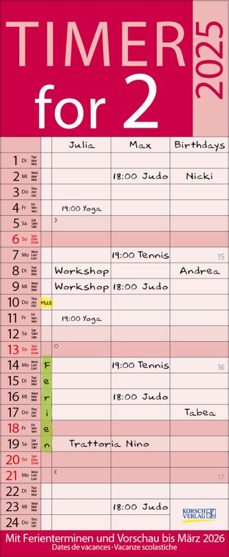 Timer for 2 Lifestyle 2025