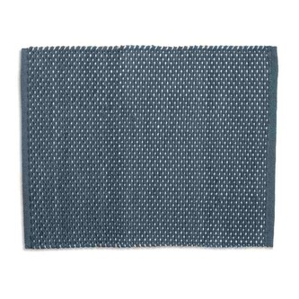 KELA Koupelnová předložka Miu směs bavlna/polyester kouřově modrá 65,0x55,0x1,0cm