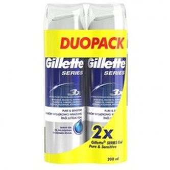 Gillette Gel na holení Series Pure & Sensitive gel (Protection Shaving Gel) 2 x 200 ml man