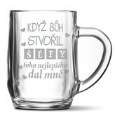 Půllitr Když Bůh stvořil šéfy: 0,5