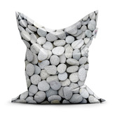 Sedací vak Oblázky: 150x100 cm