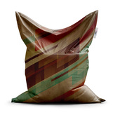 Sedací vak Hnědá abstrakce: 150x100 cm