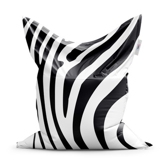 Sedací vak Vzor zebry: 150x100 cm