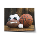 Plakát Sportovní míče: 90x60 cm