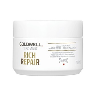 Goldwell Maska pro suché a poškozené vlasy Dualsenses Rich Repair (60Sec Treatment) Maska pro suché a poškozené vlasy Dualsenses Rich Repair (60Sec Treatment) - Objem 200 ml woman