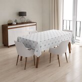 Ubrus Srdíčka na bílé: 130x130 cm