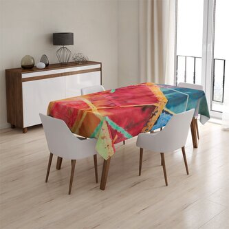 Ubrus Barevné čáry: 90x90 cm