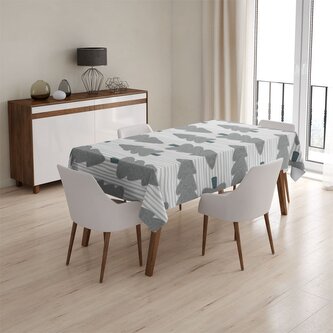 Ubrus Šedé stromky: 145x240 cm