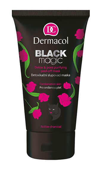 Dermacol Černá detoxikační slupovací maska Black Magic (Detox & Pore Purifying Peel-Off Mask) 150 ml woman